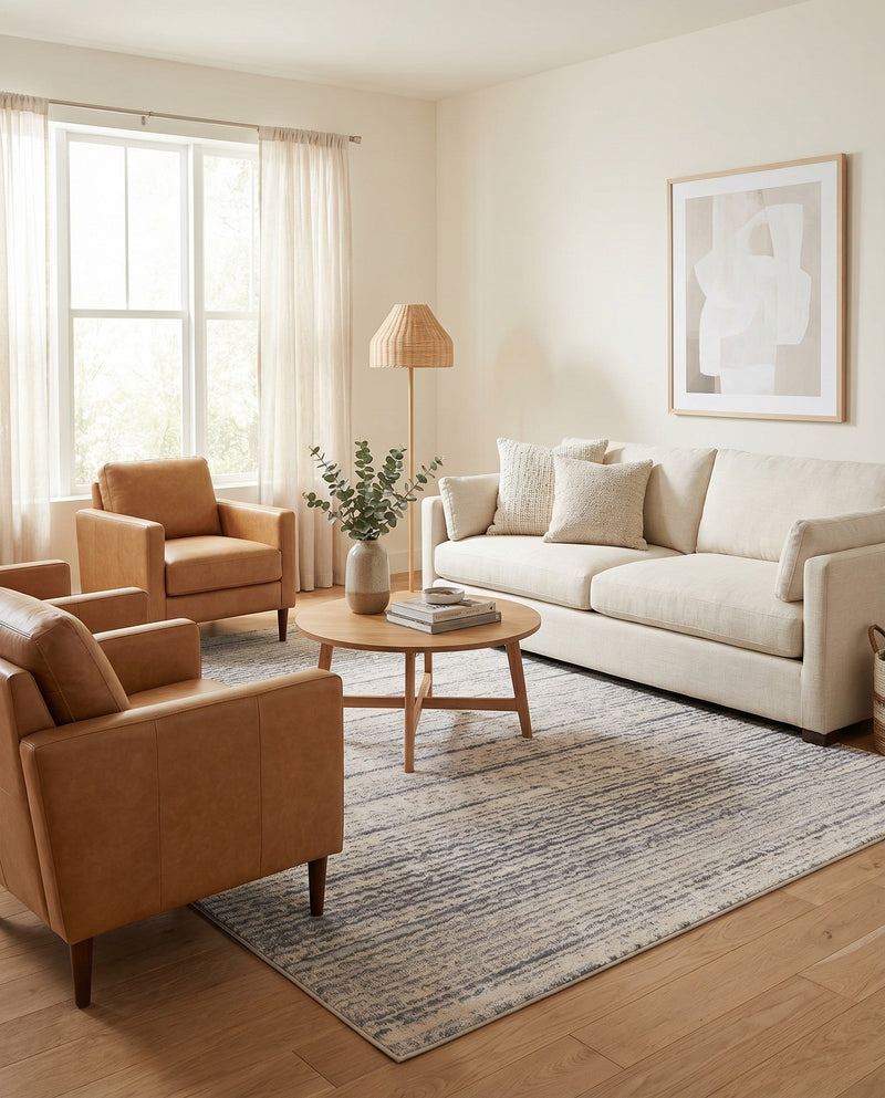 Serenity Sands Collection Area Rug -  Tranquilbay Rectangle Cream  lifestyle 10
