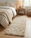 Berber Lattice Shag Collection Area Rug - Atlas (Light Brown) Runner Light Brown  lifestyle 41