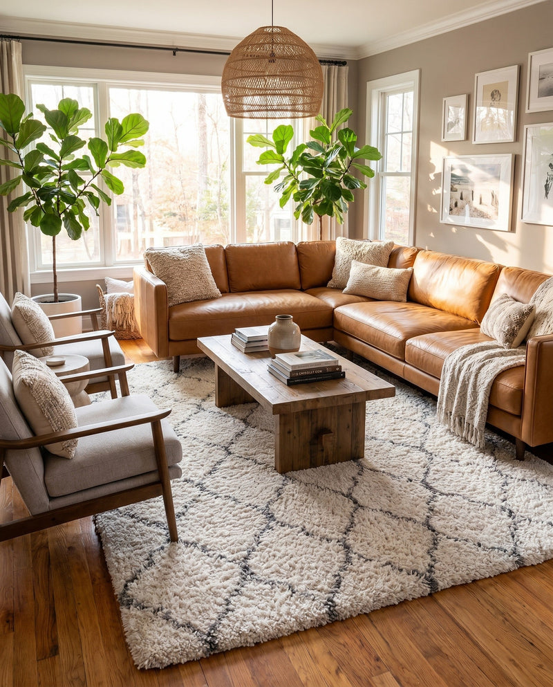 Casablanca Comfort Collection Area Rug -  Medina Rectangle Ivory  lifestyle 25