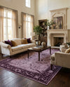 Horizon Collection Area Rug -  Apex (Purple) Rectangle Purple  lifestyle 8
