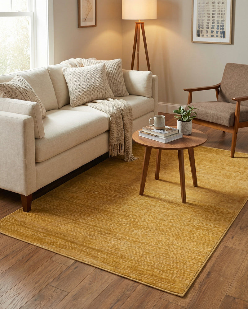 Bloomsbury Elegance Collection Area Rug -  Kensington (Yellow) Rectangle Yellow  lifestyle 15