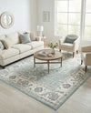 Adriana Terrace Collection Area Rug -  Positano (Aqua) Square Aqua  lifestyle 43