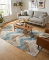 Dresden Elegance Collection Area Rug -  Bautzen Rectangle Blue  lifestyle 13