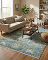 Caribbean Breeze Collection Area Rug -  Lucia Rectangle Light Blue  lifestyle 64