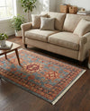 Persian Elegance Collection Area Rug -  Bushehr Rectangle Light Blue  lifestyle 16