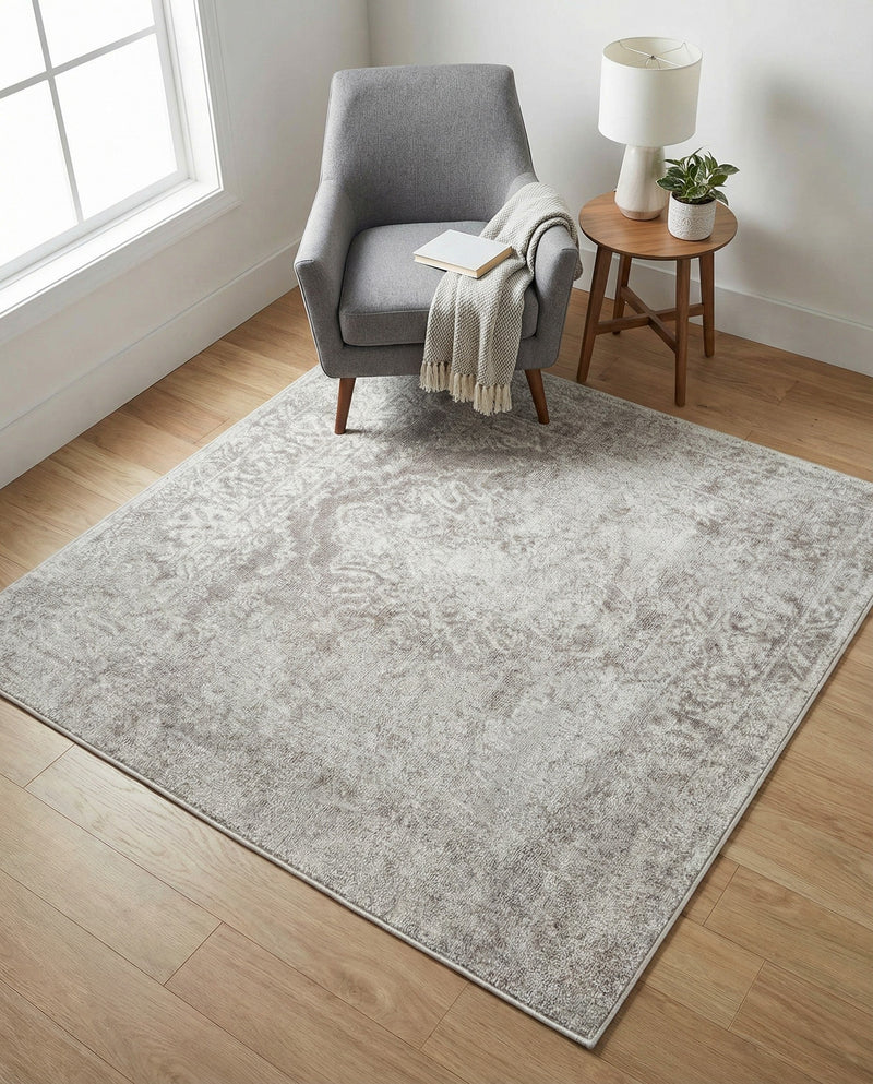 Cambridge Classics Collection Area Rug -  Magdalene (Gray) Square Gray  lifestyle 68
