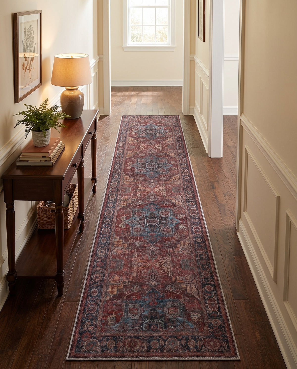 Zahara Oasis Collection Area Rug -  Essaouira Runner Rust Red  lifestyle 81