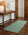 Berkshire Estate Collection Area Rug - Windsor (Green) Runner Green  lifestyle 53