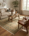 Ottoman Elegance Collection Area Rug - Sultan Rectangle Light Green  lifestyle 59