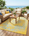 Urban Oasis Rugs Collection Area Rug -  Penthouse (Yellow and Aqua) Rectangle Yellow and Aqua  lifestyle 16