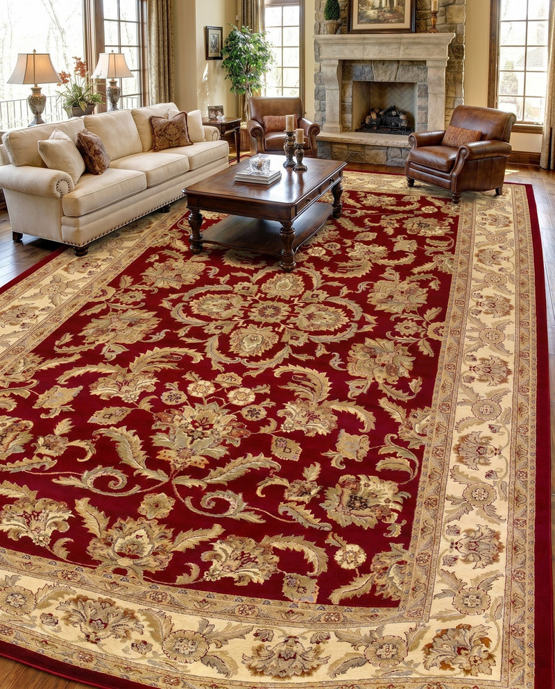 Jaipur Elegance Collection Area Rug -  Jantar Rectangle Red  lifestyle 6