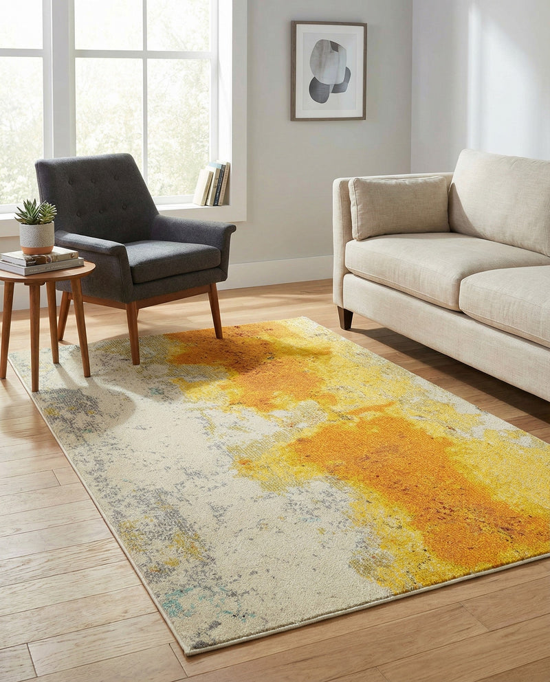 Marrakesh Elegance Collection Area Rug -  Tarfaya Rectangle Yellow  lifestyle 7